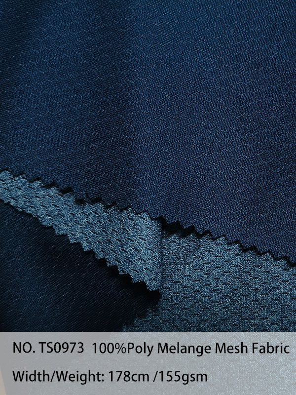 Yalhen 100%Poly Melange Mesh Fabric